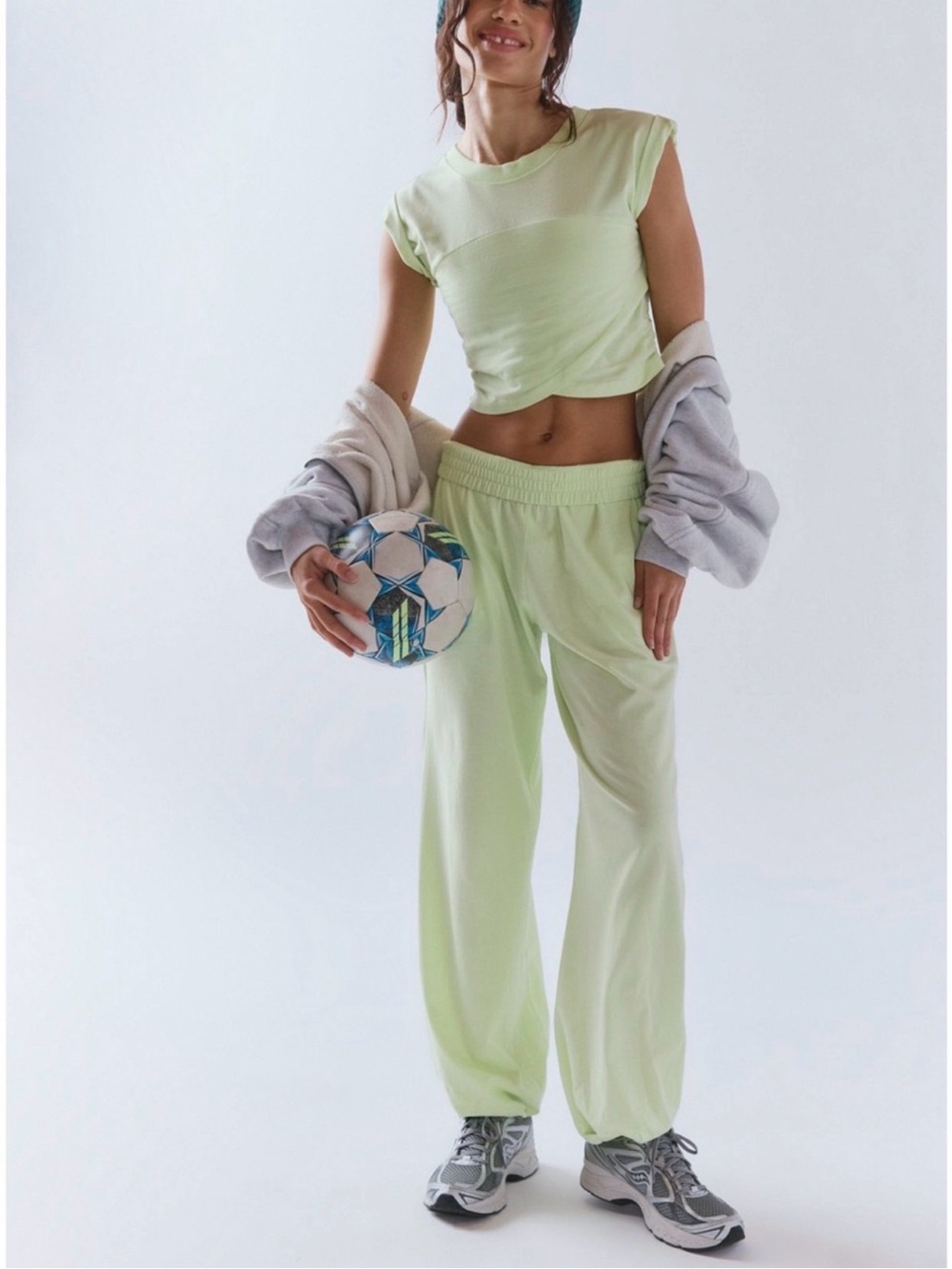 🌺Free People Movement Crossover Set Whipped Lime
